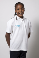Picture of Junior Polo Shirt (white) with SC Junior Logo