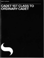 Picture of Cadet 1st Class to Ordinary Cadet Log Book